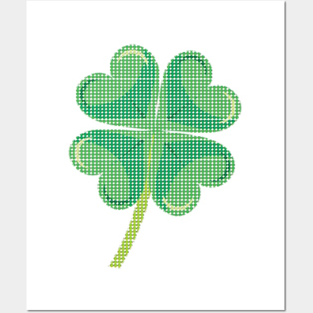 Dots clover patricks day Wall Art by AsKartongs